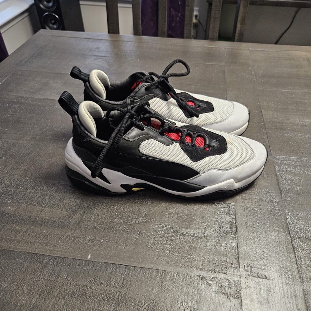 Puma Black and White Athletic Shoes